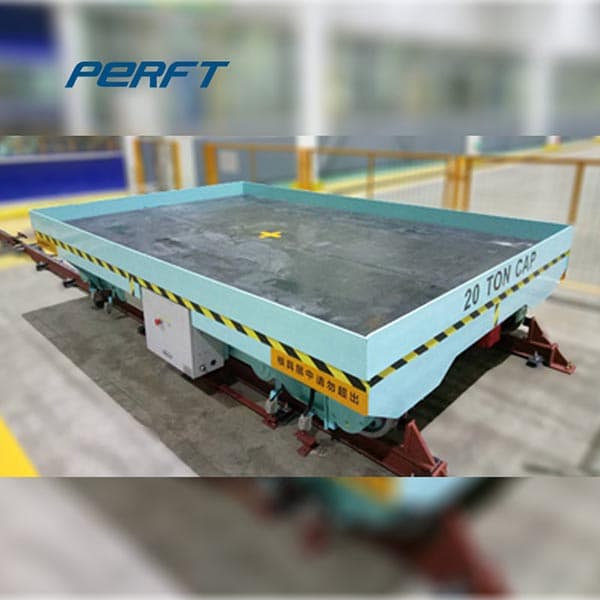 automatic transfer cart with integrated screw jack lift table 30 ton